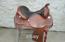 Vintage 16 Circle Y Western Park And Trail Saddle Semi QH Bars Reg Tree Pecan