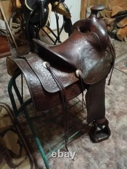 Vintage 1880s D. E. Walker Visalia SADDLE