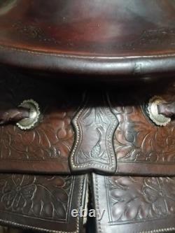 Vintage 1880s D. E. Walker Visalia SADDLE