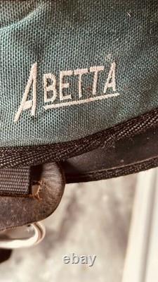 Vintage Abetta Cordura Nylon Synthetic West 20 Western Trail Saddle Green/Black