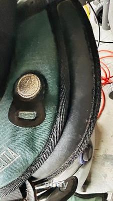 Vintage Abetta Cordura Nylon Synthetic West 20 Western Trail Saddle Green/Black