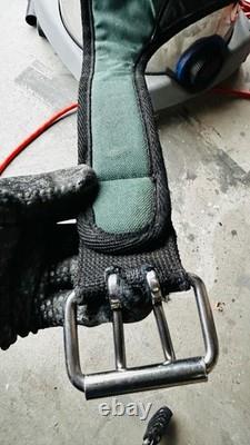 Vintage Abetta Cordura Nylon Synthetic West 20 Western Trail Saddle Green/Black