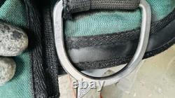 Vintage Abetta Cordura Nylon Synthetic West 20 Western Trail Saddle Green/Black