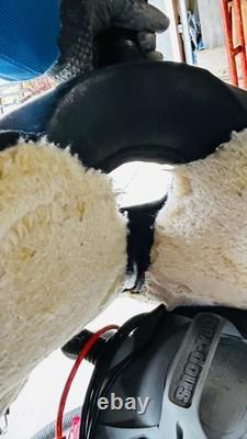 Vintage Abetta Cordura Nylon Synthetic West 20 Western Trail Saddle Green/Black