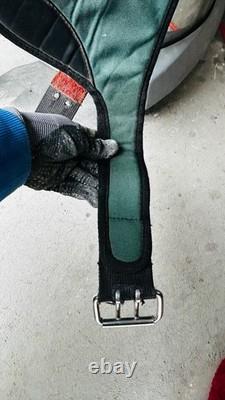 Vintage Abetta Cordura Nylon Synthetic West 20 Western Trail Saddle Green/Black