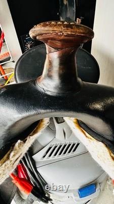 Vintage Abetta Cordura Nylon Synthetic West 20 Western Trail Saddle Green/Black