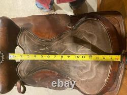Vintage Action Co Western Saddle, 15 Padded Seat, Favorite For Trail Riders