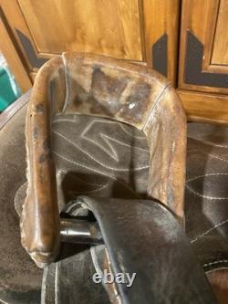 Vintage Action Co Western Saddle, 15 Padded Seat, Favorite For Trail Riders