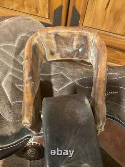 Vintage Action Co Western Saddle, 15 Padded Seat, Favorite For Trail Riders