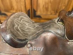 Vintage Action Co Western Saddle, 15 Padded Seat, Favorite For Trail Riders
