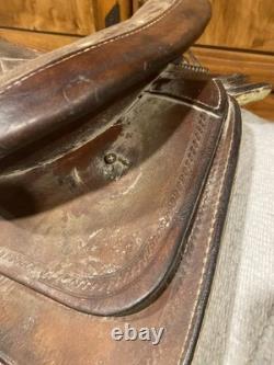 Vintage Action Co Western Saddle, 15 Padded Seat, Favorite For Trail Riders