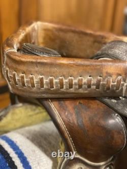 Vintage Action Co Western Saddle, 15 Padded Seat, Favorite For Trail Riders