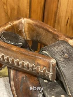 Vintage Action Co Western Saddle, 15 Padded Seat, Favorite For Trail Riders