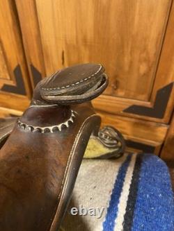 Vintage Action Co Western Saddle, 15 Padded Seat, Favorite For Trail Riders