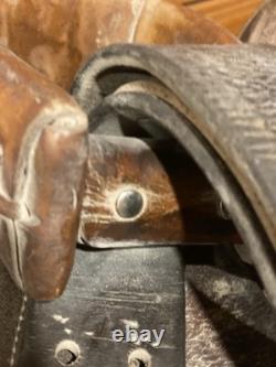 Vintage Action Co Western Saddle, 15 Padded Seat, Favorite For Trail Riders