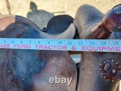 Vintage Al Furstnow #405 Saddle Miles City, Montana 12½ Seat Tooled