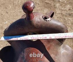 Vintage Al Furstnow #405 Saddle Miles City, Montana 12½ Seat Tooled