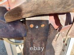 Vintage Al Furstnow #405 Saddle Miles City, Montana 12½ Seat Tooled