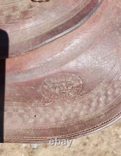 Vintage Al Furstnow #405 Saddle Miles City, Montana 12½ Seat Tooled