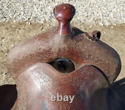 Vintage Al Furstnow #405 Saddle Miles City, Montana 12½ Seat Tooled