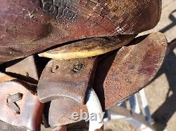 Vintage Al Furstnow #405 Saddle Miles City, Montana 12½ Seat Tooled