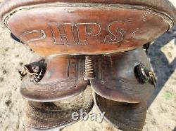 Vintage Al Furstnow #488 Saddle Miles City, Montana 14 Seat Tooled