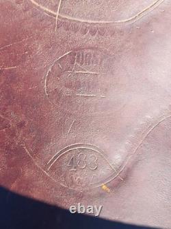 Vintage Al Furstnow #488 Saddle Miles City, Montana 14 Seat Tooled