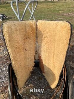 Vintage/Antique 13 youth Western parade saddle withsilver horse heads