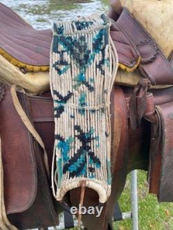 Vintage/Antique Galindo 14 Mexican vaquero saddle withsaddle bags, sword scabbard