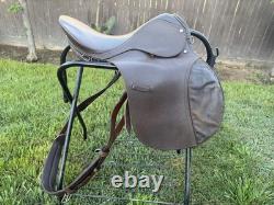 Vintage Antique Original Brown Leather Horse Saddle
