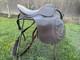 Vintage Antique Original Brown Leather Horse Saddle