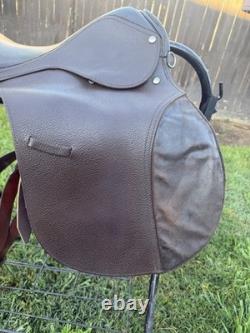 Vintage Antique Original Brown Leather Horse Saddle