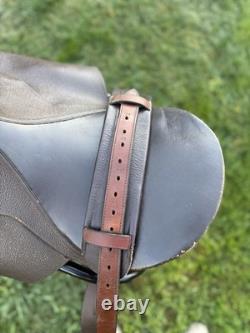 Vintage Antique Original Brown Leather Horse Saddle