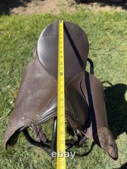 Vintage Antique Original Brown Leather Horse Saddle