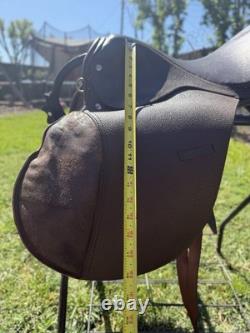 Vintage Antique Original Brown Leather Horse Saddle