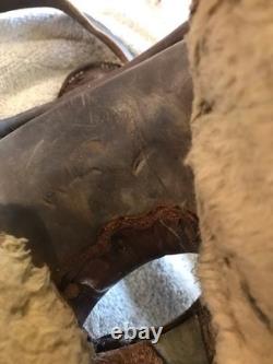 Vintage Antique Western Horse Saddle 15 Tooled Leather Working Ranch Cowboy
