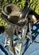 Vintage B Bar B Saddlery 14 Black Tooled Leather Western Trail Horse Saddle