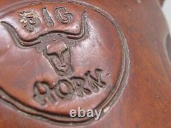 Vintage Big Horn Child's Western Tooled Pony Saddle