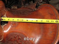 Vintage Big Horn Child's Western Tooled Pony Saddle