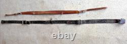 Vintage Bona Allen western saddle, 15 with matching rear cinch