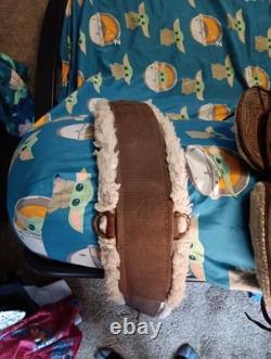 Vintage Bonanza Big Horn Leather Western Saddle 14 Seat Nice Tooling Repaired