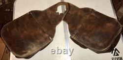 Vintage Brown Leather Small Horse Saddlebag