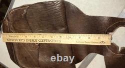 Vintage Brown Leather Small Horse Saddlebag