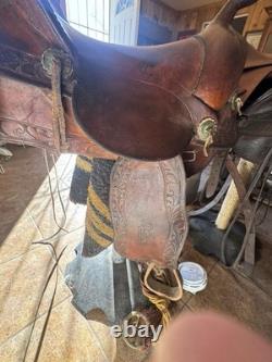 Vintage Brydon Bros. Western Saddle Made In Hollywood 1930s