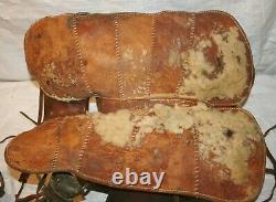 Vintage Child's Leather Pony Or Miniature Horse Western Saddle