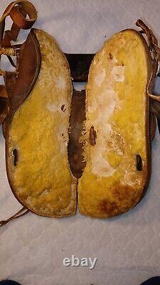 Vintage Children's Western Brown Leather Pony Horse Saddle