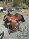 Vintage Circle Y Cow Country Saddle With Breastcollar And Headstall 15 Seat