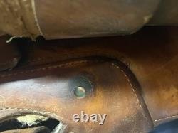 Vintage Circle Y Cow Country Saddle with Breastcollar and Headstall 15 Seat