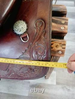 Vintage Circle Y Western Trail Equitation Saddle 16 Seat Softee Leather