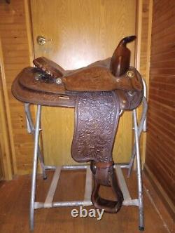 Vintage Crates 2308 Western Saddle 15 Semi QH Bars Barely Used Made In Mid 80s